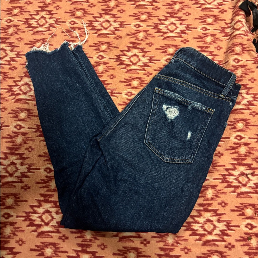 Stylish Blue Distressed Women Jeans